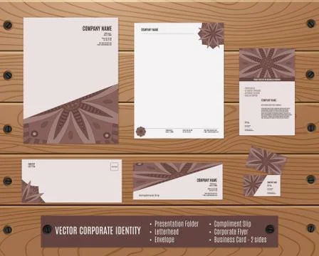 Corporate Identity Set Stock Illustration