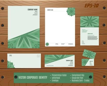 Corporate Identity Set Stock Illustration