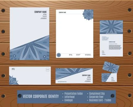 Corporate Identity Set Stock Illustration
