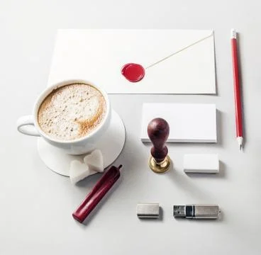 Corporate identity set Stock Photos