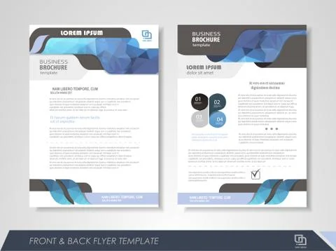 Corporate identity template brochure Stock Illustration