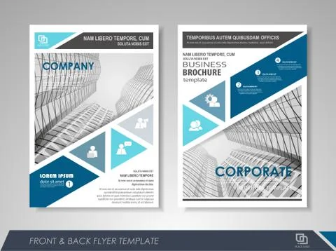 Corporate identity template brochure Stock Illustration