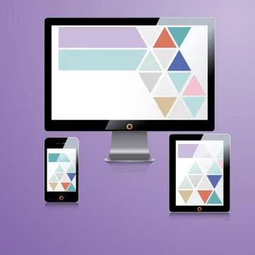 Corporate identity template with color elements. Vector company business styl Stock Illustration