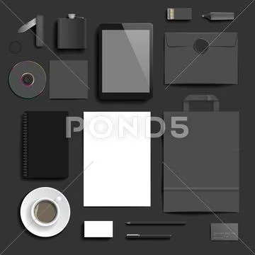 Corporate identity template Stock Illustration