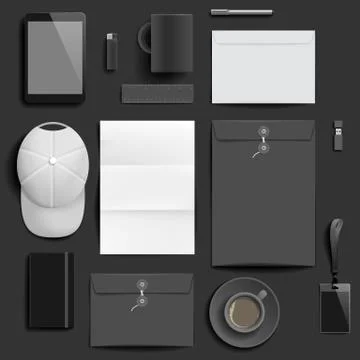 Corporate identity template Stock Illustration