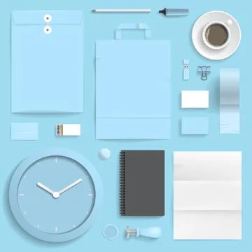 Corporate identity template Stock Illustration