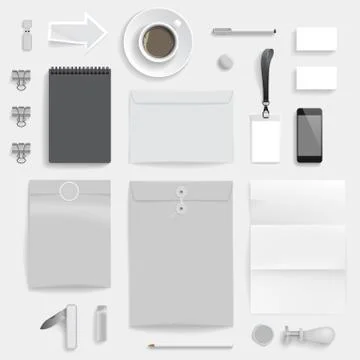 Corporate identity template Иллюстрация