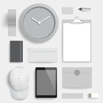 Corporate identity template Stock Illustration