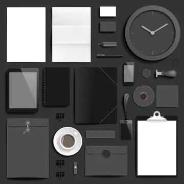 Corporate identity template Stock Illustration