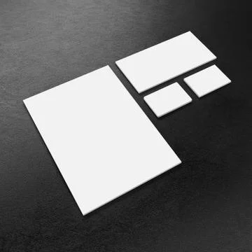 Corporate identity template Stock Illustration