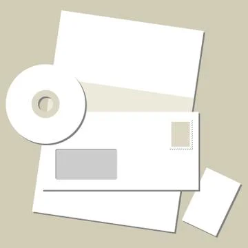 Corporate identity template Stock Illustration