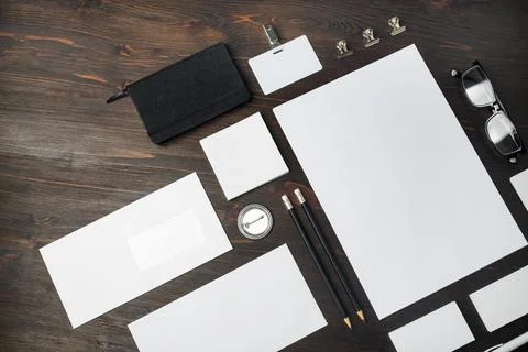 Corporate identity template 库存照片