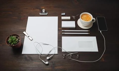 Corporate identity template Stock Photos
