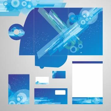 Corporate Identity Template Vector Stock Illustration