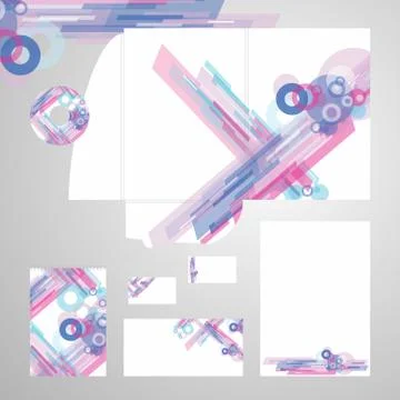 Corporate Identity Template Vector Stock Illustration