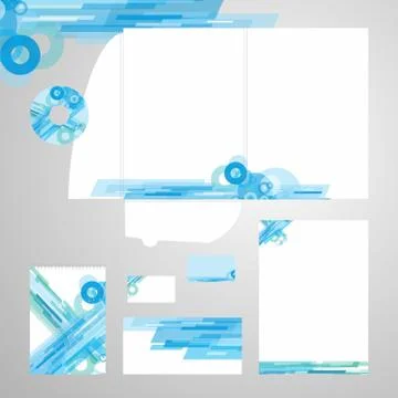 Corporate Identity Template Vector Stock Illustration
