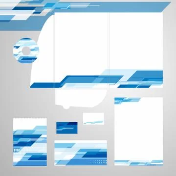 Corporate Identity Template Vector Stock Illustration