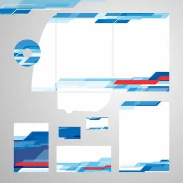 Corporate Identity Template Vector Stock Illustration