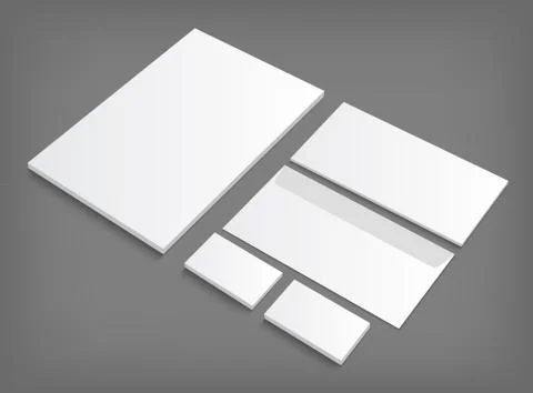 Corporate identity templates presentation Stock Illustration