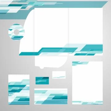 Corporate identity vector set Stock Illustration