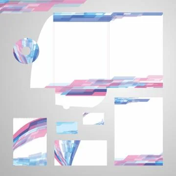 Corporate identity vector set Stock Illustration