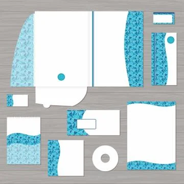 Corporate identity vector set Stock Illustration