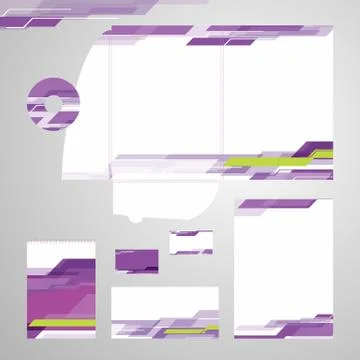 Corporate identity vector set Stock Illustration