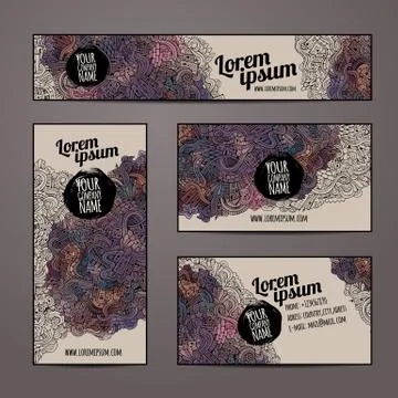 Corporate Identity vector templates set Illustrazione stock