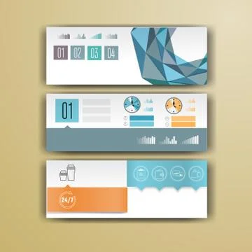 Corporate infographic template with color elements. Vector company business s Stock Illustration