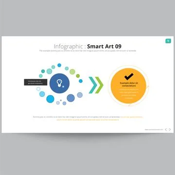 Corporate Infographic Template for Data Analysis Presentation Illustrazione stock