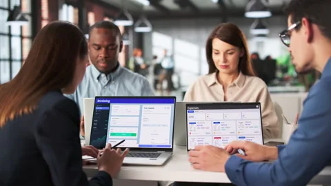 Corporate Invoice Software For Electronic Tax Factoring Stock Footage 328710363