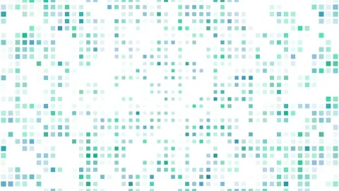 Corporate IT Blinking Square Grid 4K Loop Blue On White Vidéo 332879414