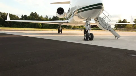 Corporate jet Stock Footage 61658325
