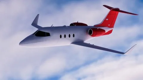 Corporate jet Stock Illustration