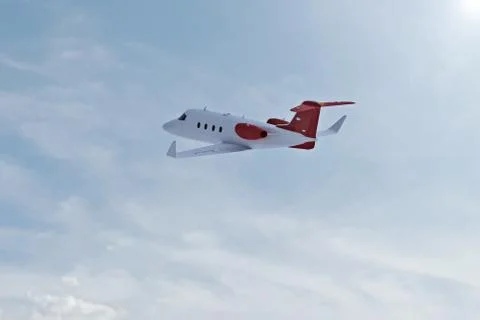 Corporate jet Stock Illustration