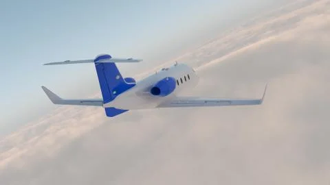 Corporate jet Stock Illustration