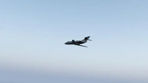 Corporate jet Stock Illustration