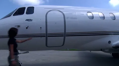 Corporate Jets Stock Footage