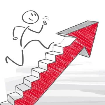 Corporate Ladder Stock Illustration