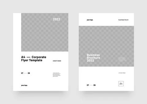 Corporate layout template for seminars, conference or any business related. Stock Illustration