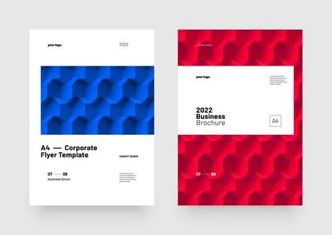 Corporate layout template for seminars, conference or any business related. Stock Illustration