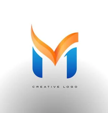 Corporate Letter M Logo Vector Illustrazione stock