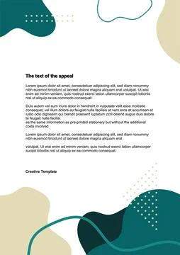 Corporate letterhead, minimalistic design, vector Stock-Illustration