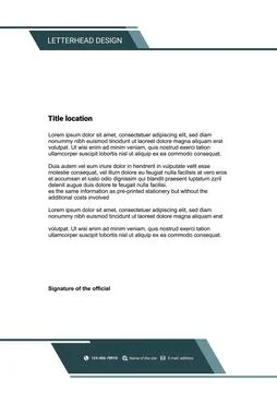 Corporate letterhead, minimalistic design, vector イラスト素材