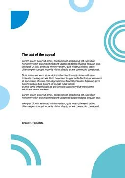 Corporate letterhead, minimalistic design, vector Stock Illustration