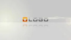 Corporate Logo Build from Pieces with Reflection and Warm Flare Reveal Animation Stock After Effects