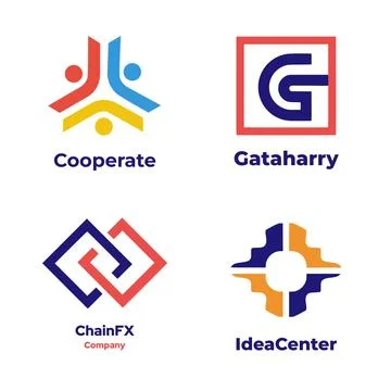 Corporate Logo Design Pack. Stock Illustration
