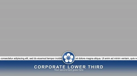 Corporate lower third Stock After Effects