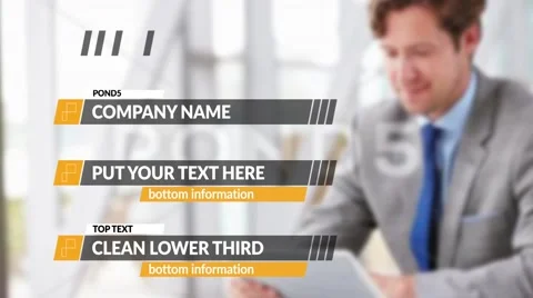 Corporate Lower Thirds Stock After Effects
