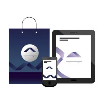 Corporate merchandise elements cartoon 스톡 일러스트
